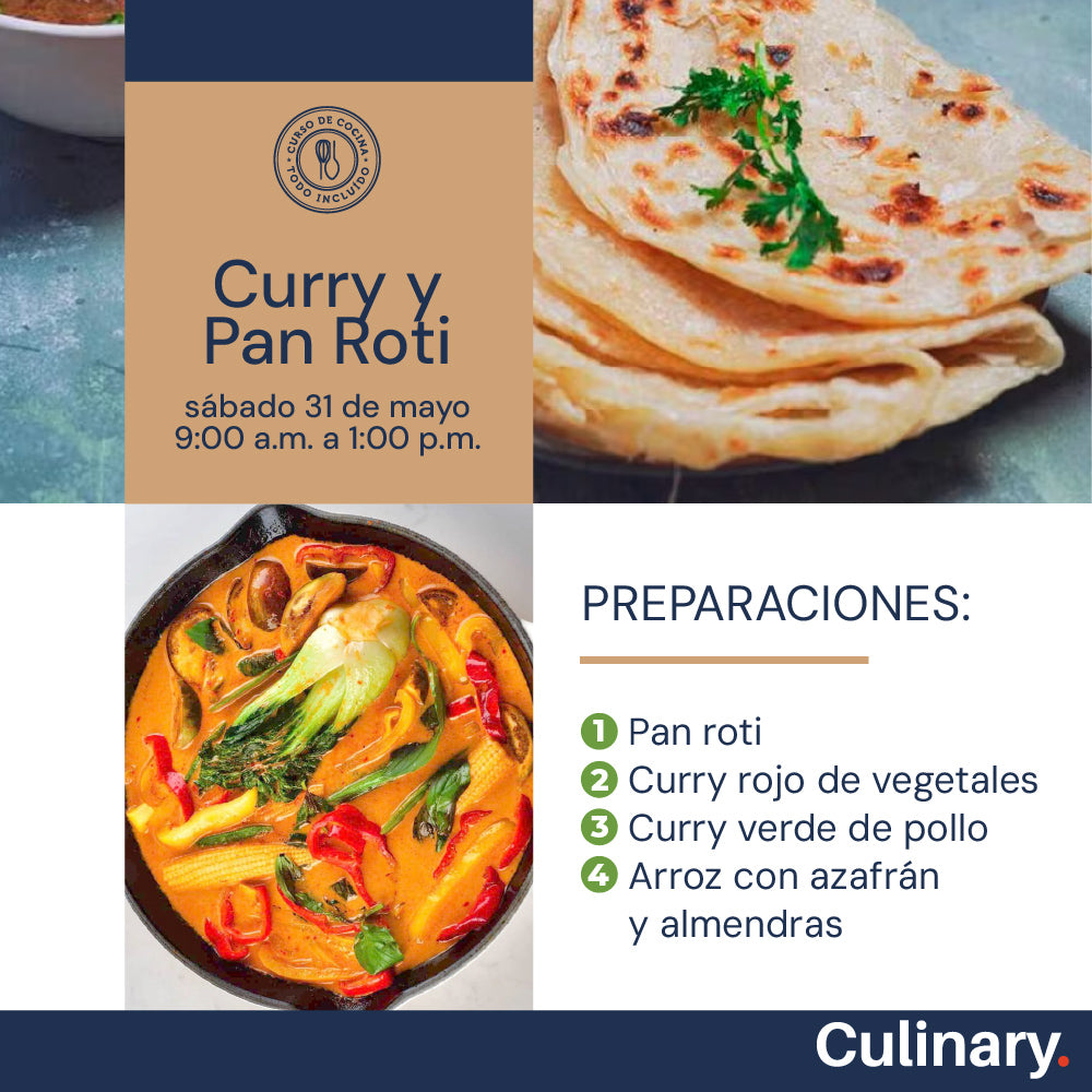 Curry y Pan Roti